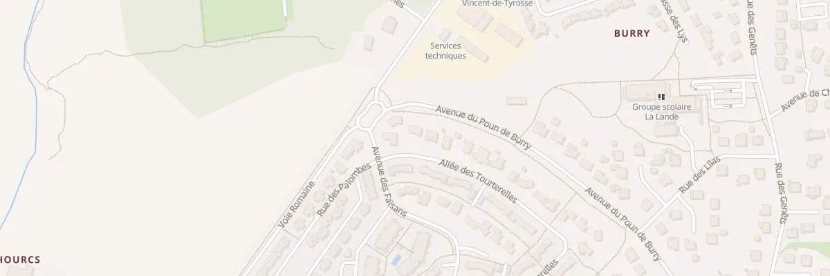 Plan du 2T All des Tourterelles à Saint-Vincent-de-Tyrosse