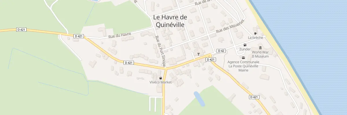 Plan du 3 Av de la Plage à Quinéville