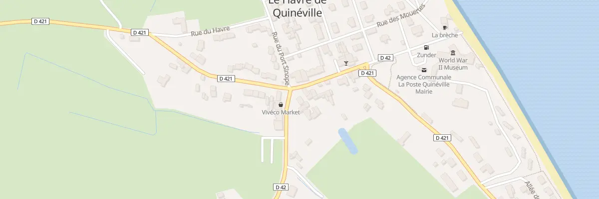 Plan du 44 Rue de l’Eglise à Quinéville