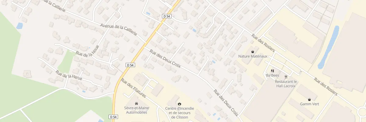 Plan du 9003 Rue des Deux Croix à Clisson