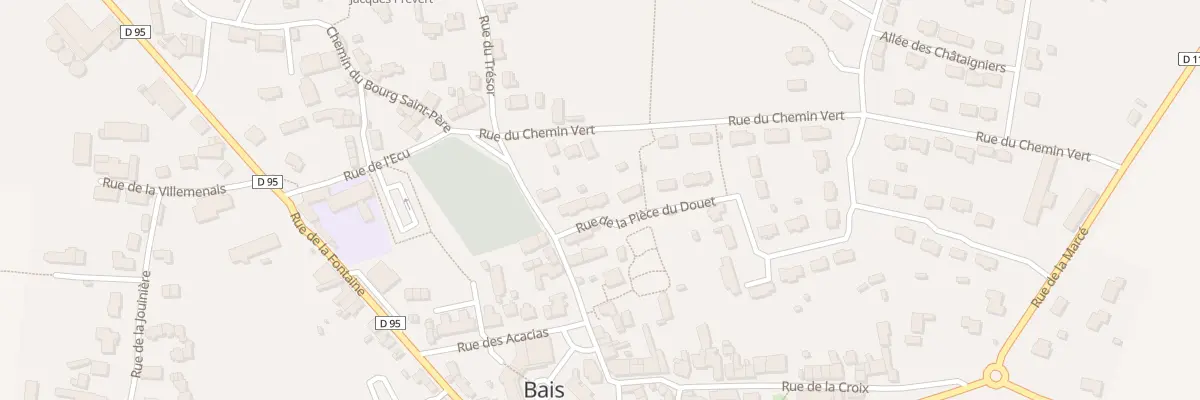 Plan du 3 Rue de la Piece du Douet à Bais