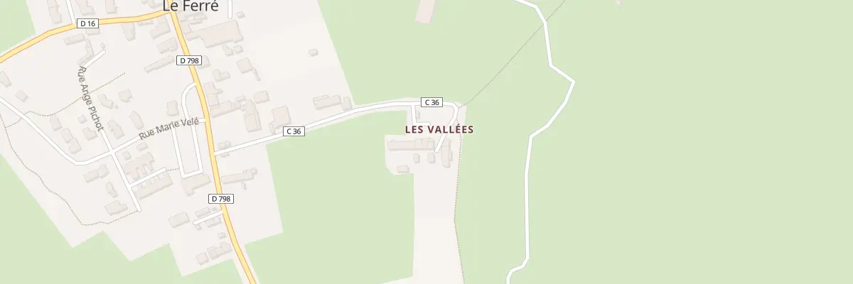 Plan du 5010 Les Vallées au Ferré