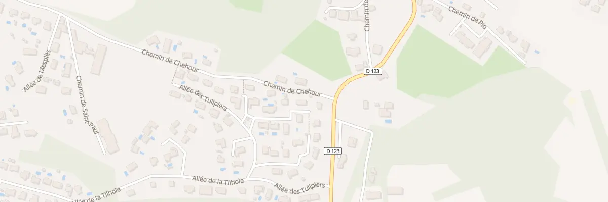 Plan du 103 All des Erables à Urt