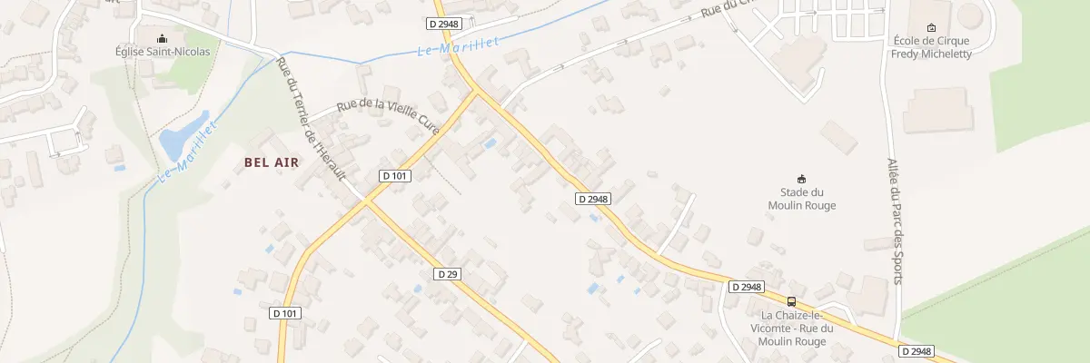 Plan du 14 Rue du moulin rouge à La Chaize-le-Vicomte