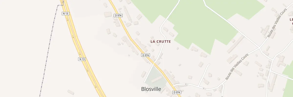 Plan du 21 Rte du Bourg à Blosville