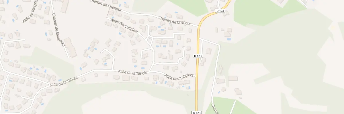 Plan du 65 All des Sureaux à Urt