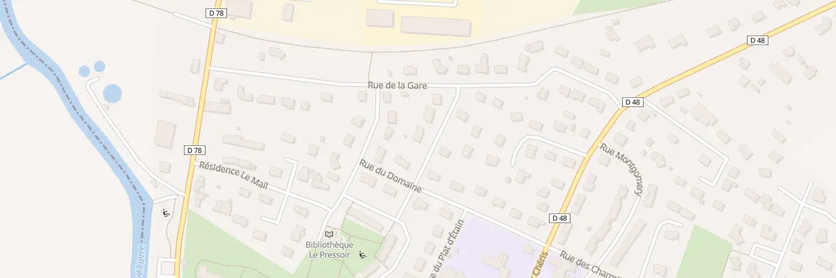 Plan du 9001 Rue Robert Schumann Ducey à Ducey-Les Chéris