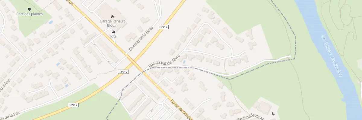Plan du 43 Rue du Val de Sévre à Gorges