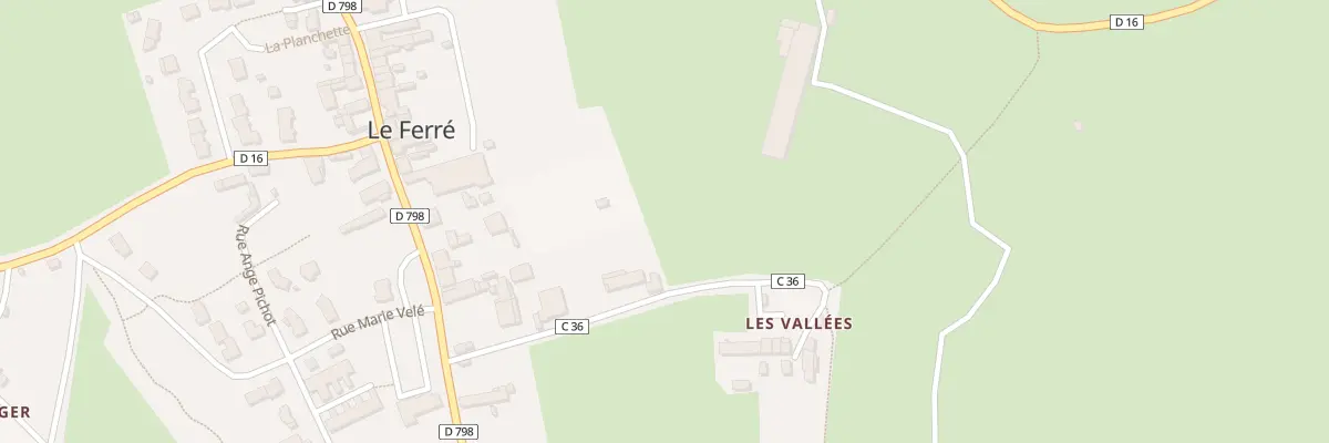 Plan du 5007 Les Vallées au Ferré