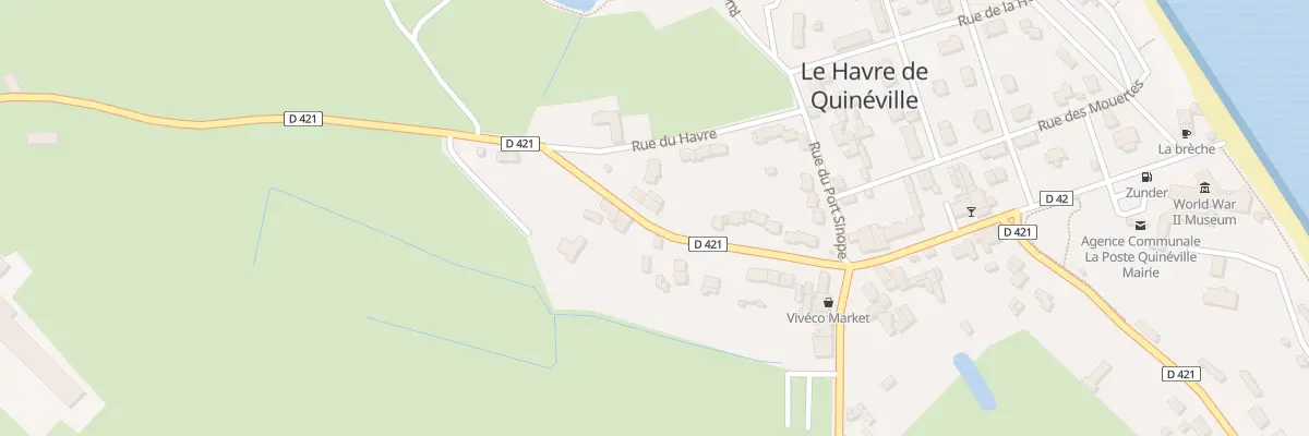 Plan du 14 Rue de la Poste à Quinéville
