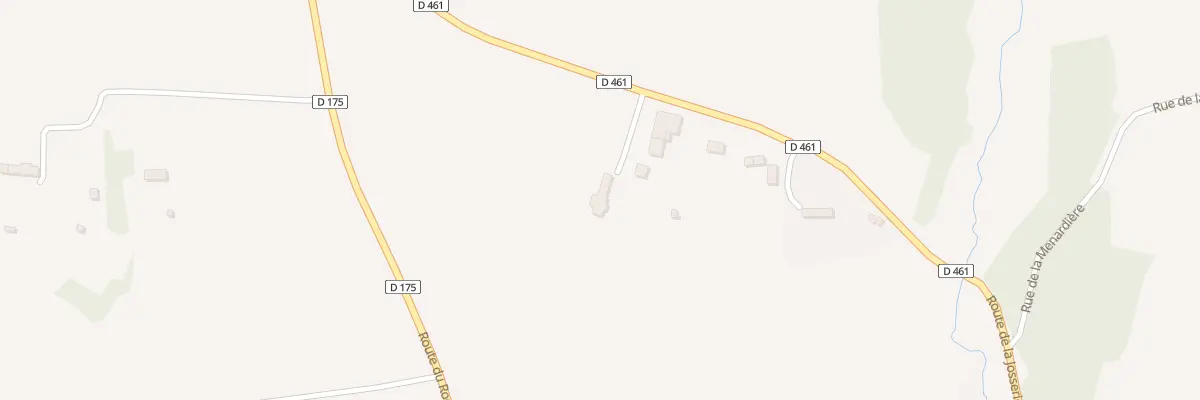 Plan du 2 Rte de la Josserie à Bourguenolles
