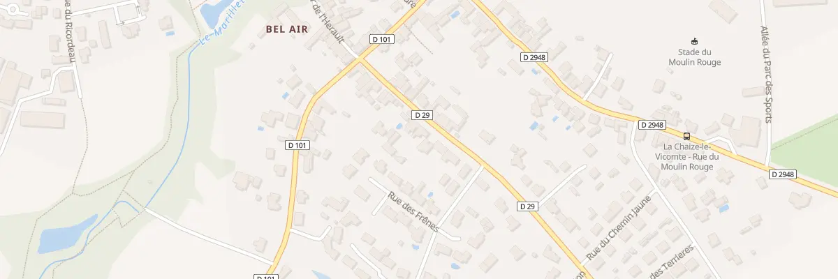 Plan du 14 Rue de la blinière à La Chaize-le-Vicomte