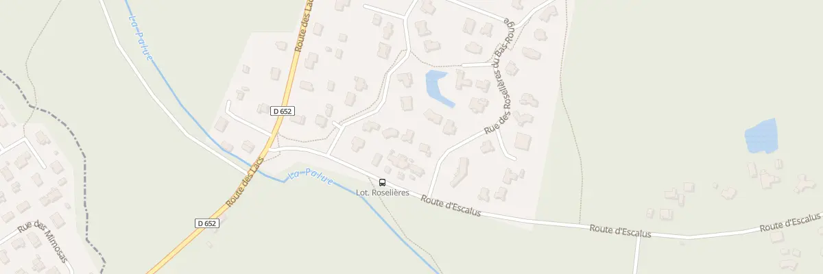 Plan du 3 Lot Roselieres du Bas Rouge à Saint-Michel-Escalus