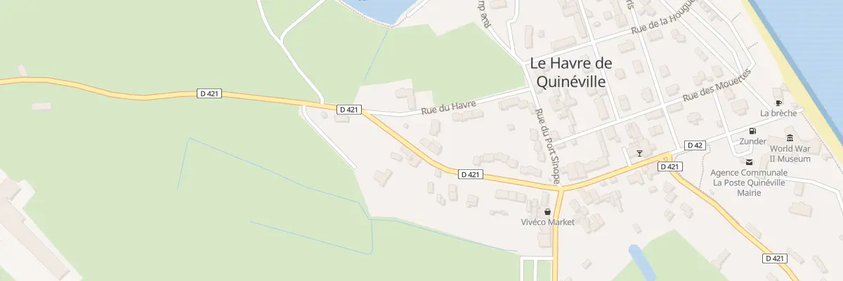 Plan du 16 Rue de la Poste à Quinéville