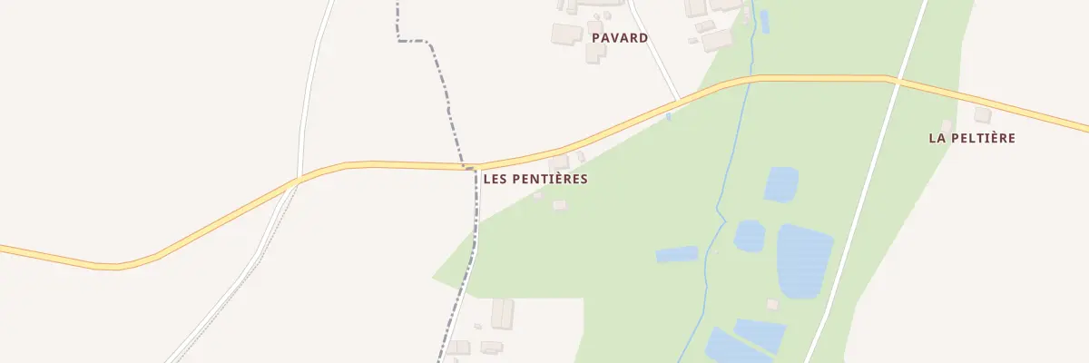 Plan du 1 Les Pentières à Drouges