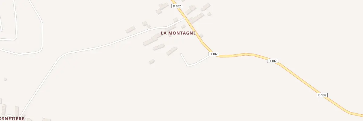 Plan du 1 La Montagne à Cametours