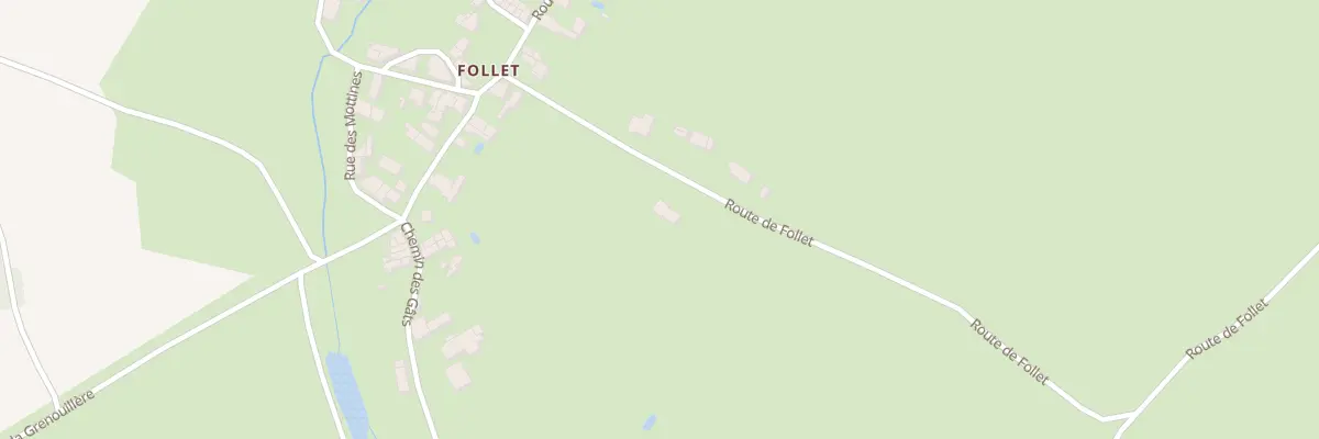 Plan du 26 Rte de Follet à Rosnay