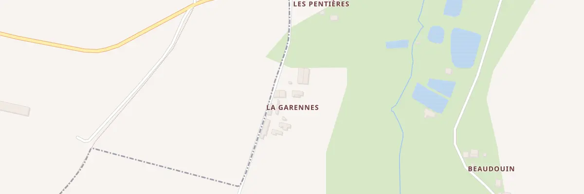 Plan du 1 La Garenne à Drouges