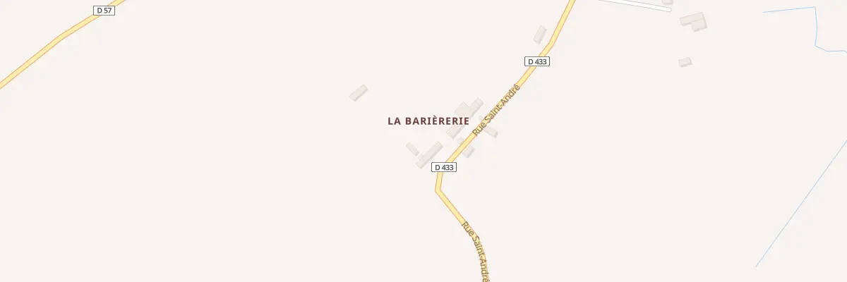 Plan du 1 La Barriererie à Marchésieux