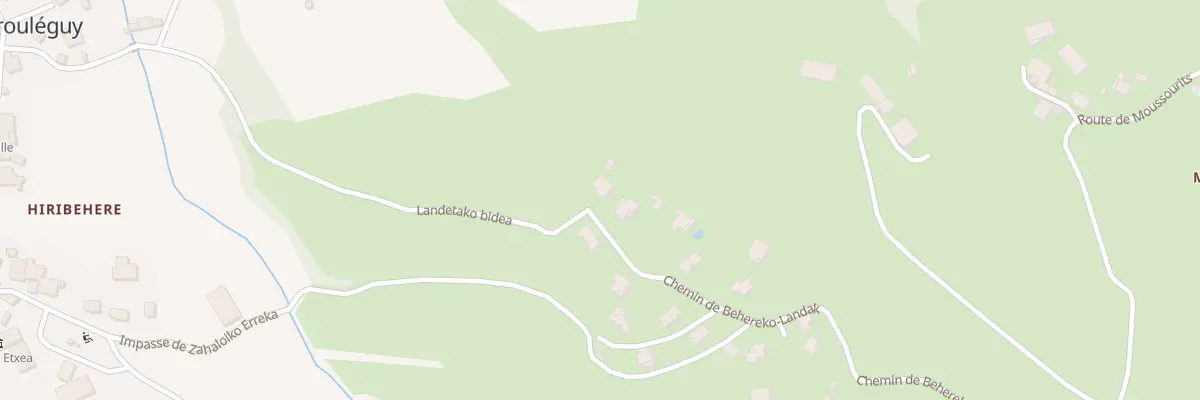 Plan du 542 Che de Behereko-Landak à Irouléguy