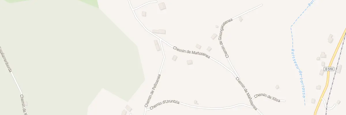 Plan du 1372 Che de Pelloenea à Hasparren