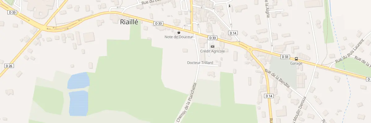 Plan du 38 Che de la Planchette à Riaillé