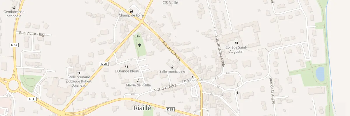 Plan du 89 Rue du Calvaire à Riaillé