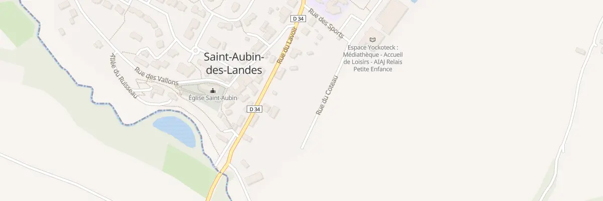 Plan du 6 Rue du Coteau à Saint-Aubin-des-Landes