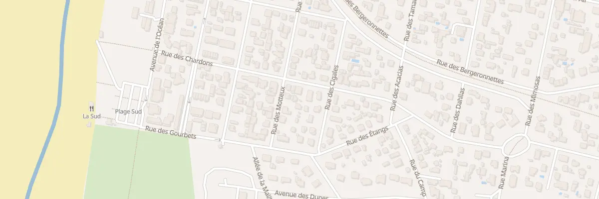 Plan du 23 Rue des Motteux à Mimizan