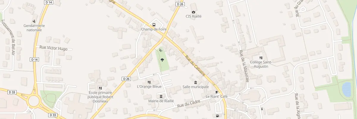 Plan du 153 Rue du Calvaire à Riaillé