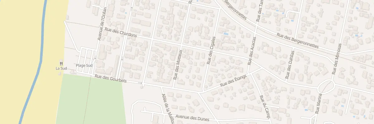 Plan du 23B Rue des Motteux à Mimizan