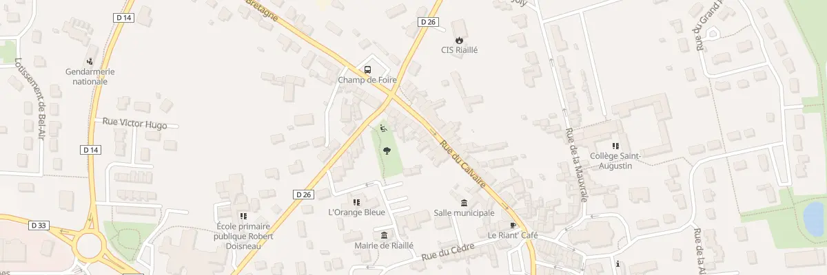 Plan du 171 Rue du Calvaire à Riaillé
