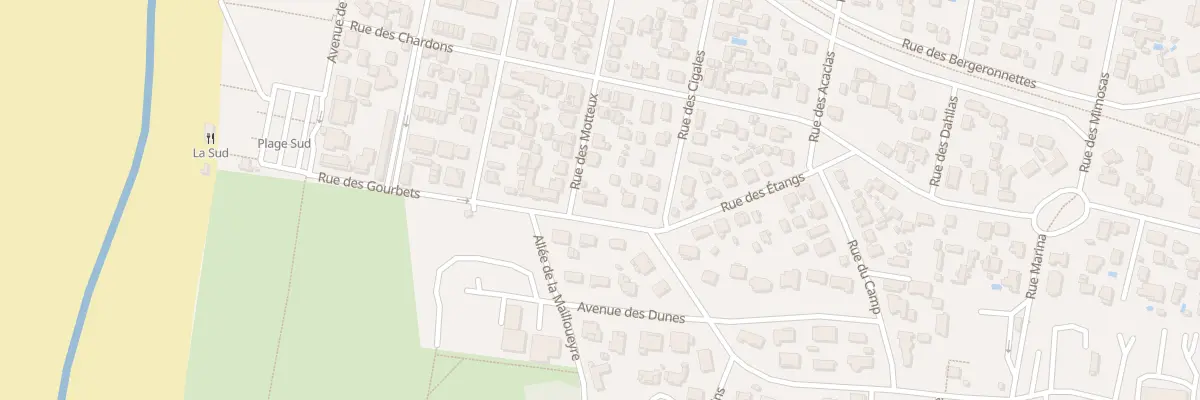Plan du 3B Rue des Gourbets à Mimizan