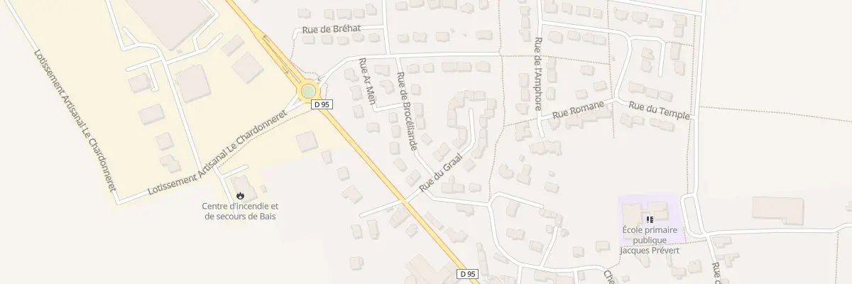Plan du 2 Rue de Brocéliande à Bais