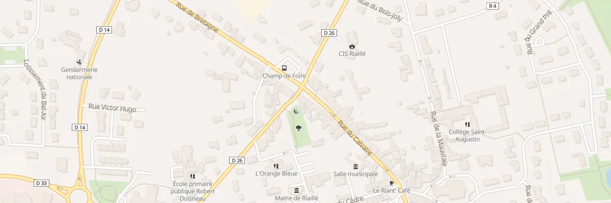 Plan du 213 Rue du Calvaire à Riaillé