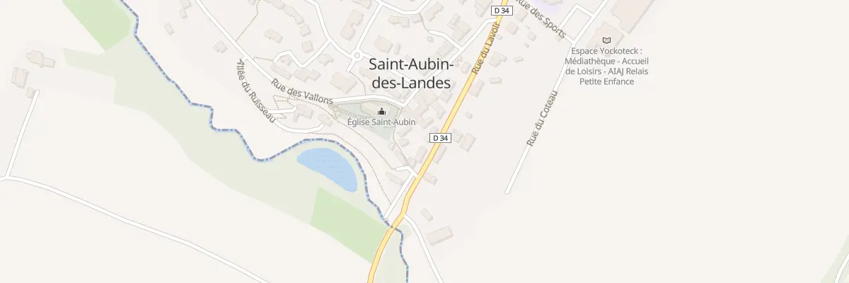 Plan du 2 Rue du Lavoir à Saint-Aubin-des-Landes