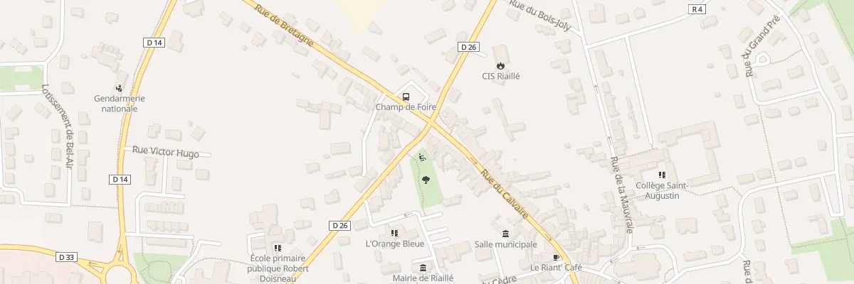 Plan du 221 Rue du Calvaire à Riaillé