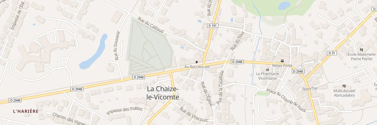 Plan du 9 Rue des frères payraudeau à La Chaize-le-Vicomte