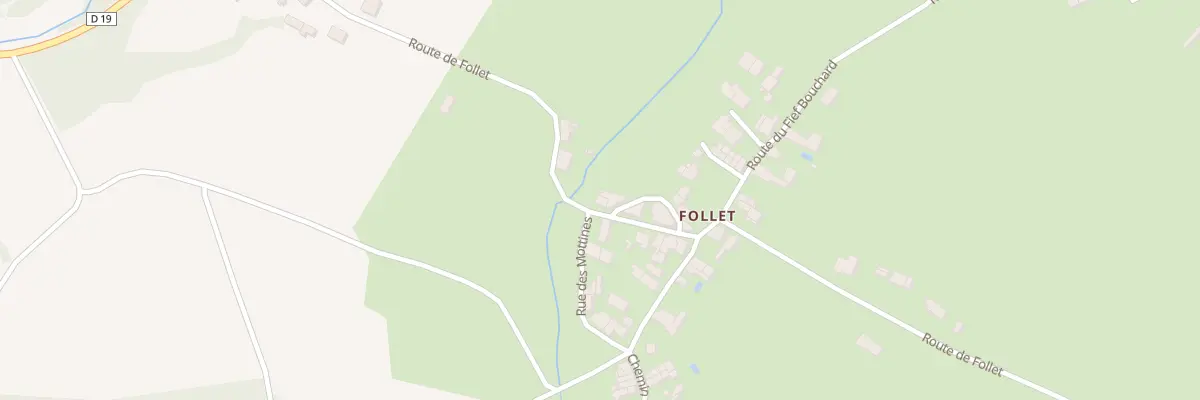 Plan du 9 Rte de Follet à Rosnay