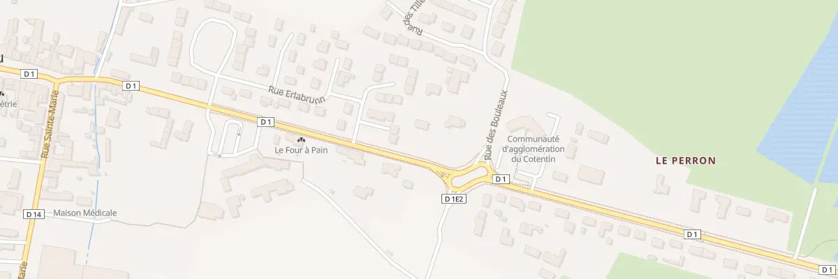 Plan du 7 Rue du Stade à Quettehou