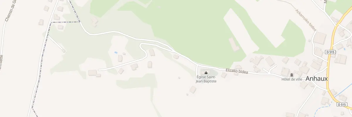 Plan du 391 Elizako bidea à Anhaux
