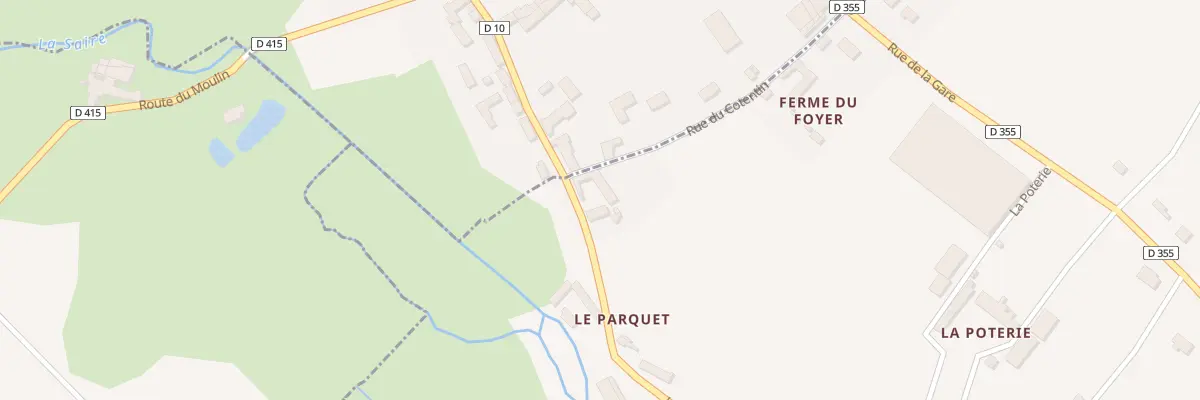 Plan du 10 Le Parquet à Tamerville