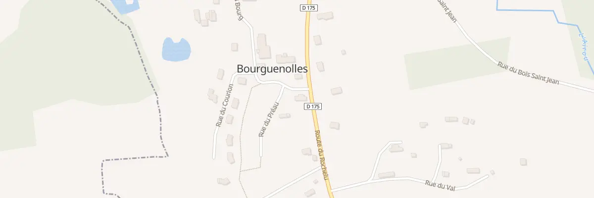 Plan du 1 Le Bourg à Bourguenolles
