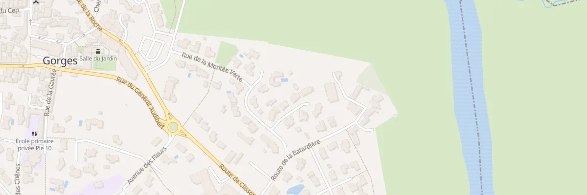 Plan du 5 Rue des Jardiniers à Gorges