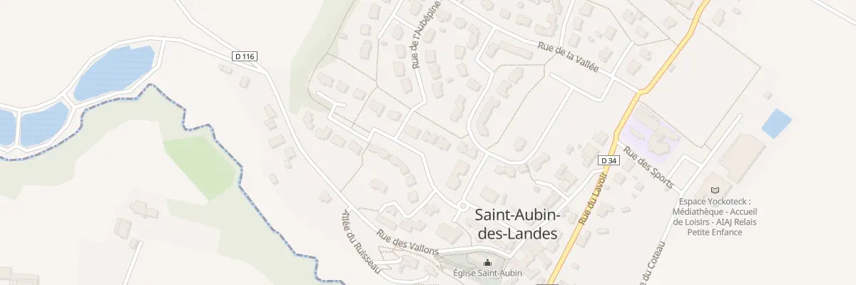 Plan du 10 Rue des Erables à Saint-Aubin-des-Landes