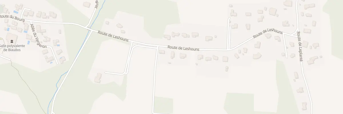 Plan du 268 Che de Leshouns à Biaudos