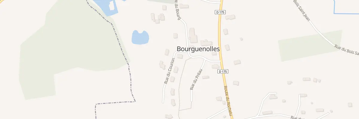 Plan du 1 Rue du Courion à Bourguenolles