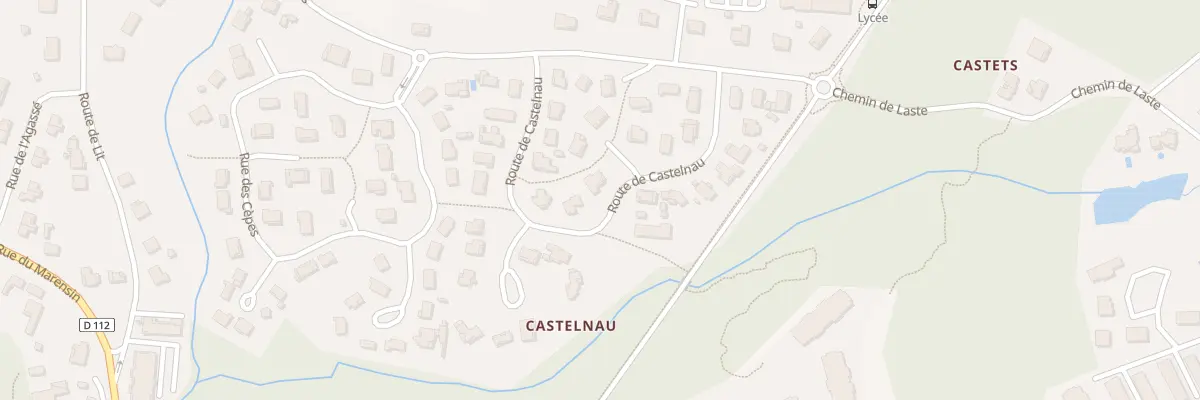 Plan du 8 Rte de Castelnau à Saint-Vincent-de-Tyrosse