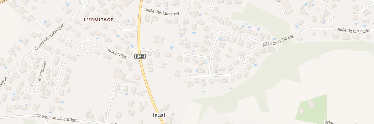 Plan du 67 Imp de la Gabarre à Urt