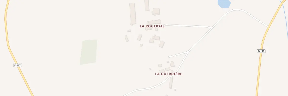 Plan du 2 La Rogerais à Saint-Aubin-de-Terregatte